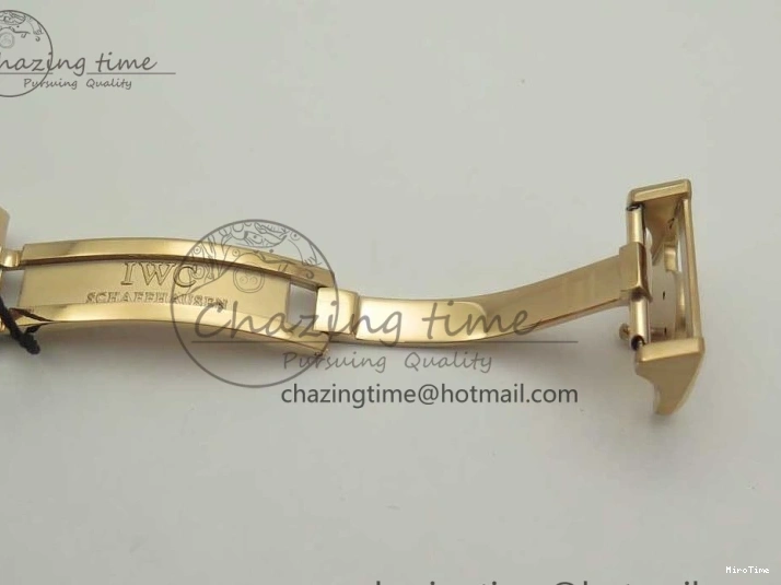 MIROTIME 0107 Thermal Portuguese Real PR Real Annual Calendar IW503501 RG ZF 1:1 Best Edition White Dial on Black Leather Strap A 7150